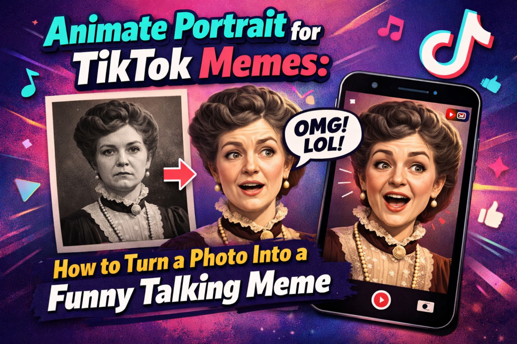 Animate Portrait for TikTok Memes: How to Turn a Photo Into a Funny Talking Meme
