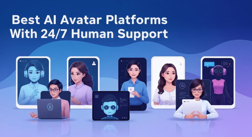 Best AI Avatar Platforms With 24/7 Human Support in 2026