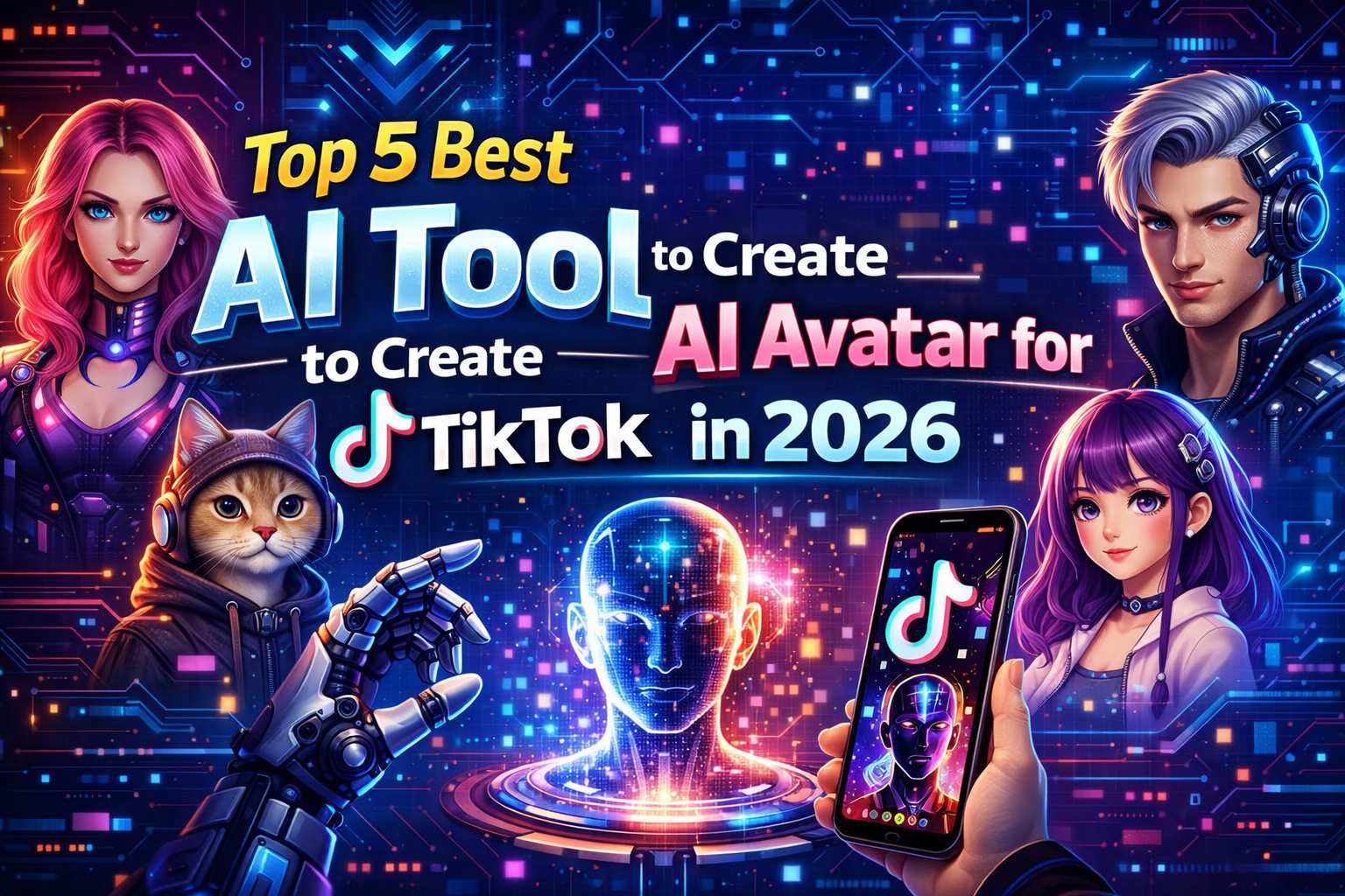 Top 5 Best AI Tool to Create AI Avatar for Tiktok in 2026 – AIToolsHub