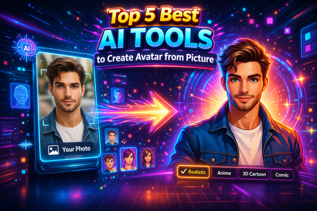 Top 5 Best AI Tools to Create Avatar from Picture