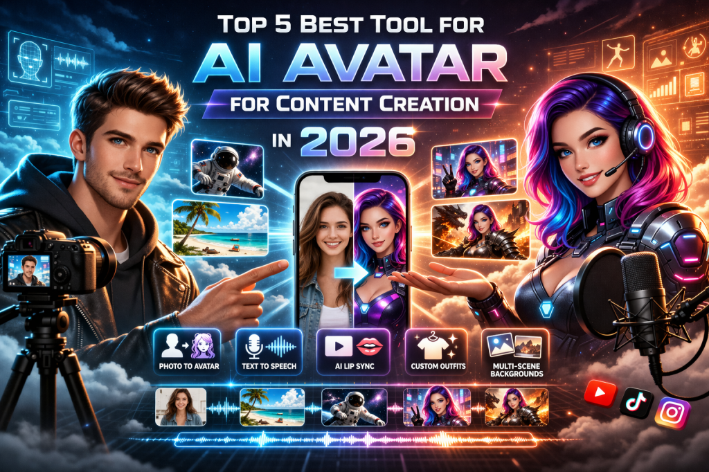 Top 5 Best Tool for AI Avatar for Content Creation in 2026