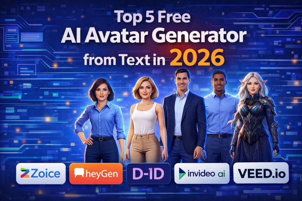 Top 5 Free AI Avatar Generator from Text in 2026