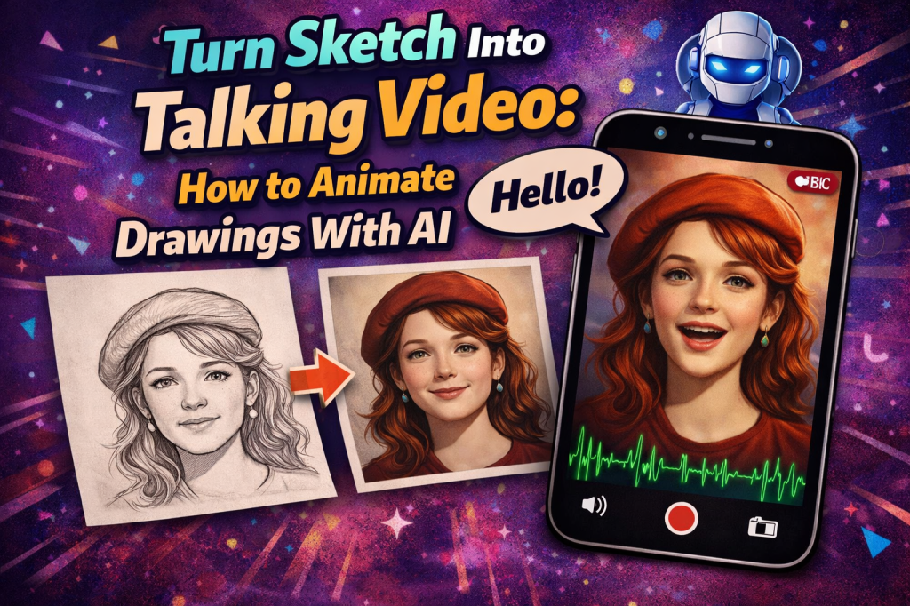 Turn Sketch Into Talking Video